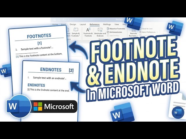 How to Insert Footnote & Endnote in MS Word |MS Word Footnote & Endnote: Insert, Edit & Customize