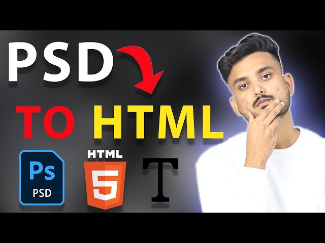 PSD to HTML - The Fastest Way - How To Take Out Images And Text From PSD - Hindi