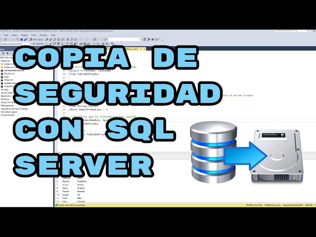 How to perform a quick backup and restore with SQL Server