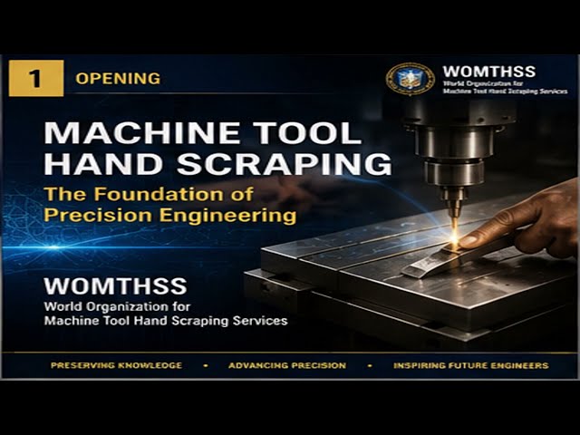 Machine Tool Hand Scraping – The Crown of Precision Engineering