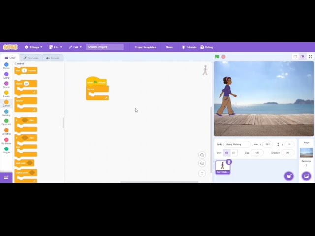 How to create every walking animation in scratch