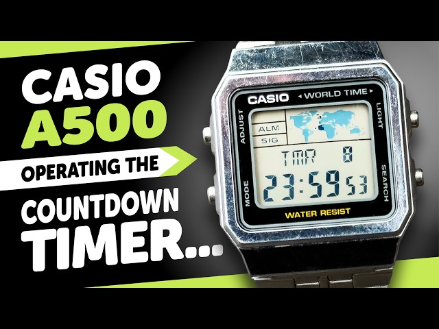 #CASIO A500 (3437) - COUNTDOWN TIMER Tutorial