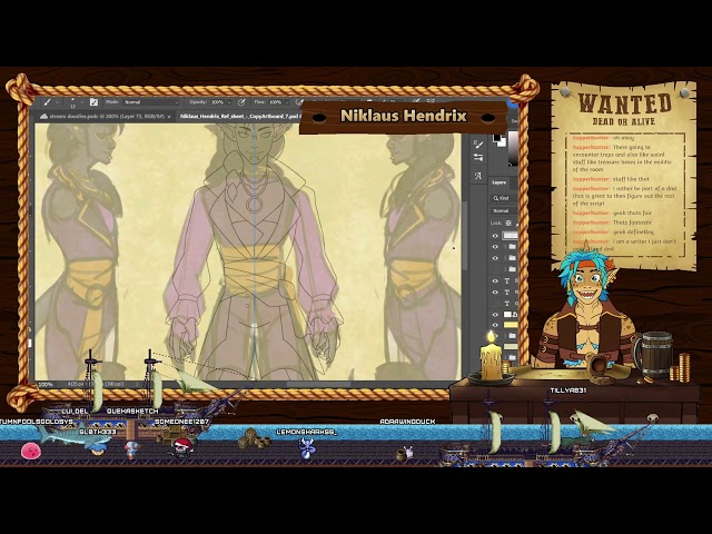Niklaus animation reference sheet