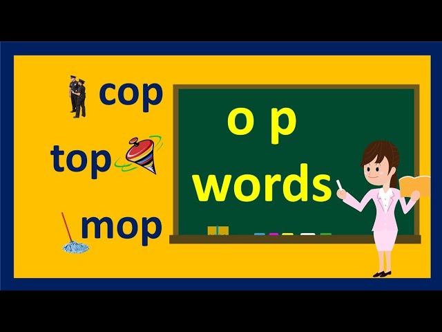 Word Family -op | op family words | op word family