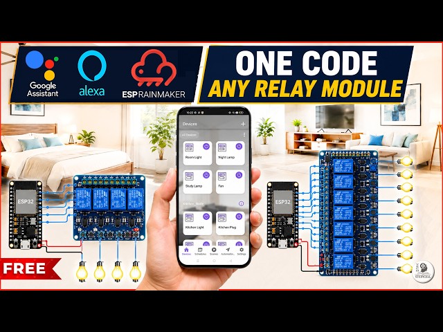Home Automation using ESP32 | One Code for All ESP RainMaker IoT Projects (2026)