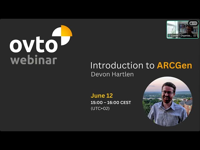 Introduction to ARCGen (OVTO Webinar)