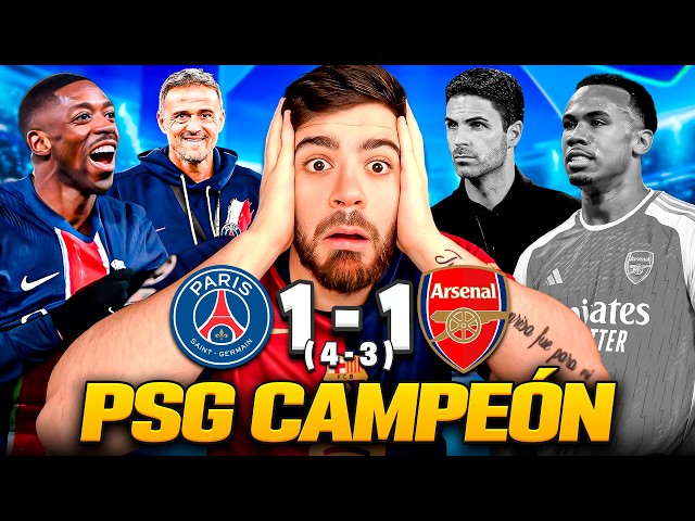 ¡PSG BICAMPEÓN DE LA CHAMPIONS! VICTORIA ÉPICA AL ARSENAL 4-3 POR PENALES: ¿DEMBÉLÉ BALÓN DE ORO?