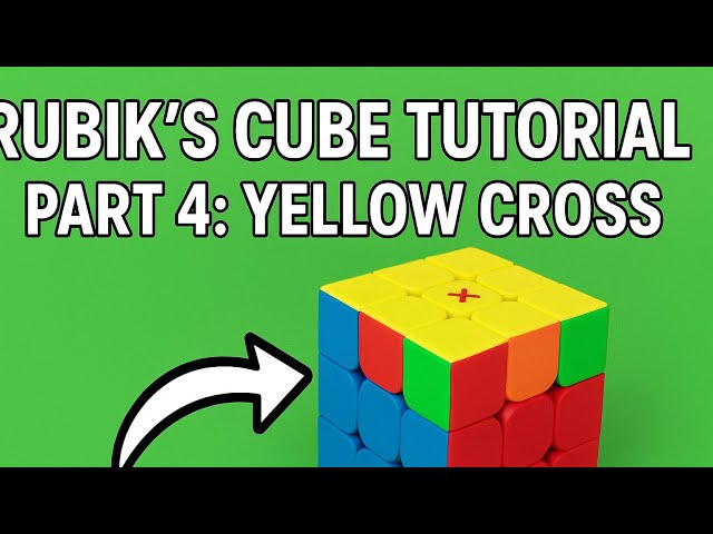 Rubik’s Cube Tutorial (Part 4) | Make the Yellow Cross Easily!