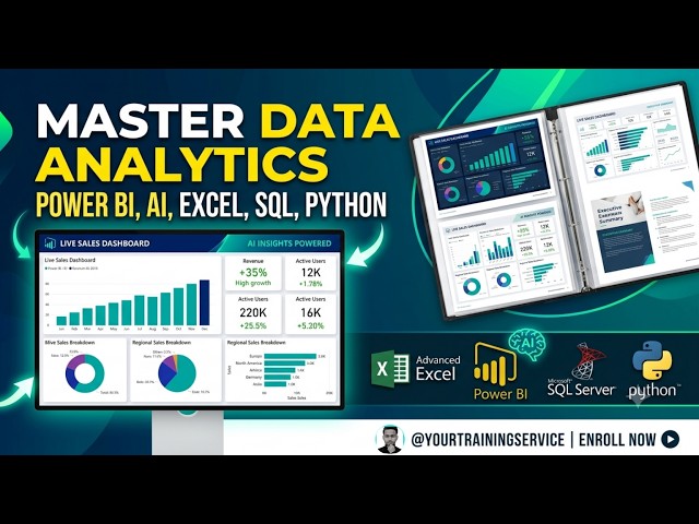Master Data Analytics in 2026: Power BI, Excel AI, SQL & Python Complete Course
