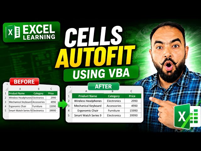 Stop Resizing Cells Manually! Excel VBA AutoFit Trick 🤯