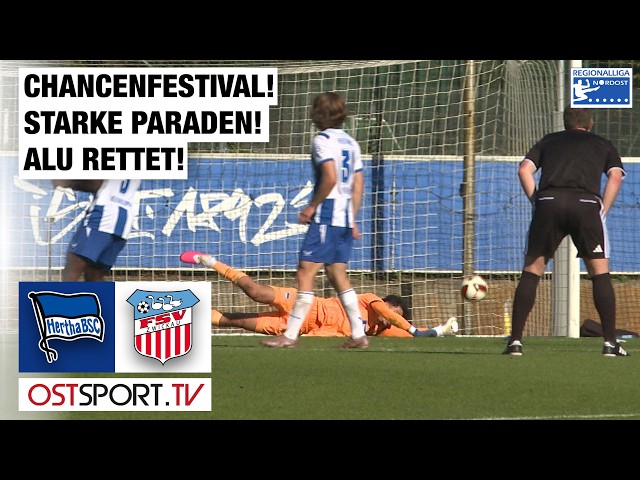 Goalfest! Great saves! Woodwork saves the day: Hertha BSC II - FSV Zwickau | Regionalliga Nordost