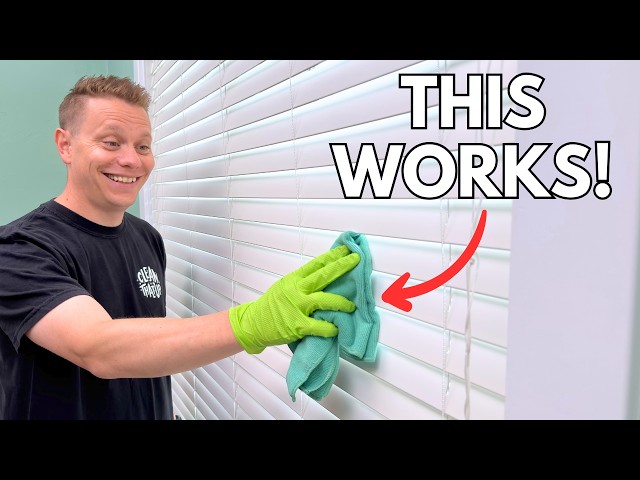 The Best Way to Clean Your Blinds!