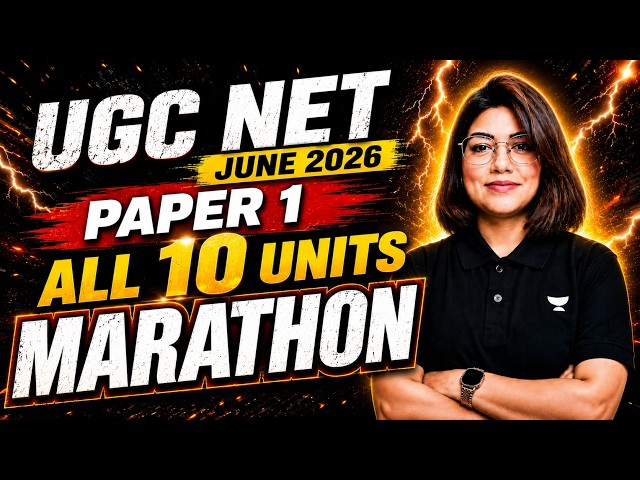 UGC NET Paper 1 Marathon Class 2026 | All 10 Units Complete Revision | UGC NET Paper 1| Hafsa Mam