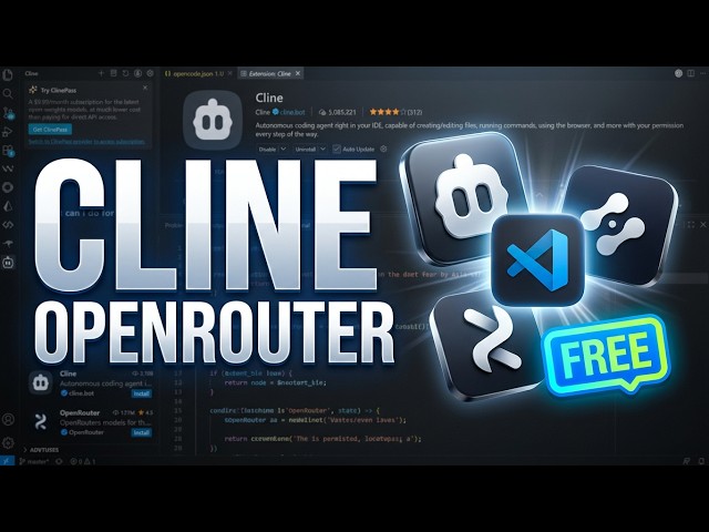 Set Up Cline & OpenRouter in VS Code (Free AI Coding!)