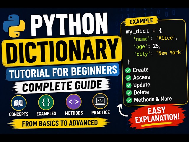 Python Dictionary Tutorial for Beginners | Complete Guide