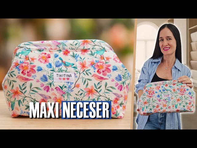 How to sew a maxi-sized Wolf Mouth toiletry bag 🙂✨ | Step-by-step sewing tutorial