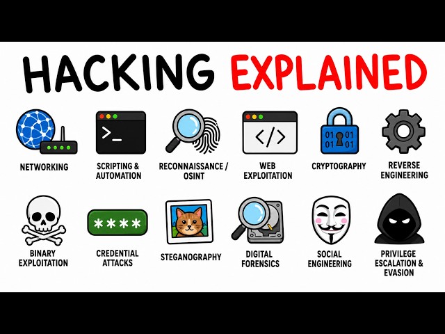 Every Hacking Skill Explained In 12 Minutes