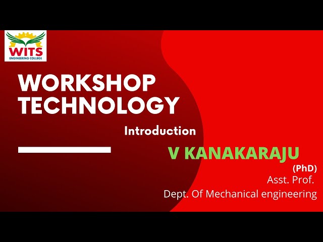 INTRODUCTION TO WORKSHOP TECHNOLOGY // WITSCONNECT