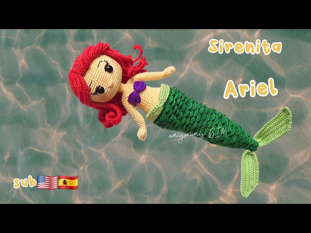 Ariel the Little Mermaid Crochet | Amigurumi | Tutorial