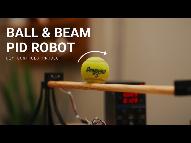 I Built a Ball & Beam Balancing Robot | PID Control System