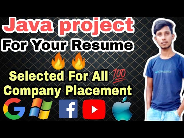 Java project For your Resume 🔥💯 Selected All Placement, Interview