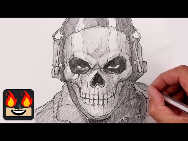 How To Draw Call of Duty Ghost | Sketch Tutorial