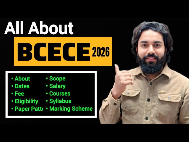 BCECE full details | Bihar Paramedical Entrance exams | Bihar State Exam Complete details 2026