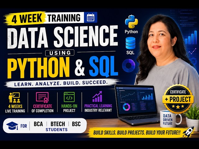 Data Science using Python | Summer Internship | BCA, B.Tech, B.Sc. at AEC NehruPlace