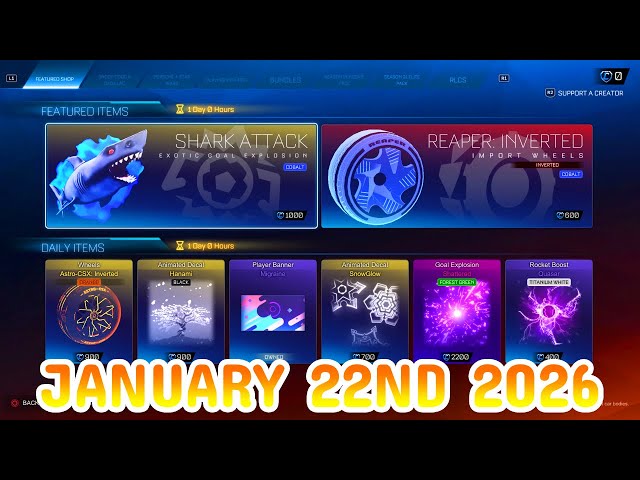 Rocket League ITEM SHOP Daily #439 (22nd January 2026)