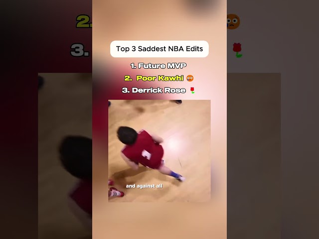 Ranking Top 3 Saddest NBA Edits