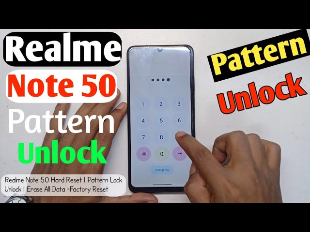 realme note 50 hard reset