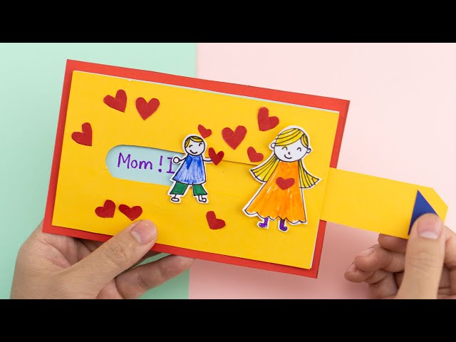 Mother's Day Card | Slider Card Tutorial | How to make something out of Paper