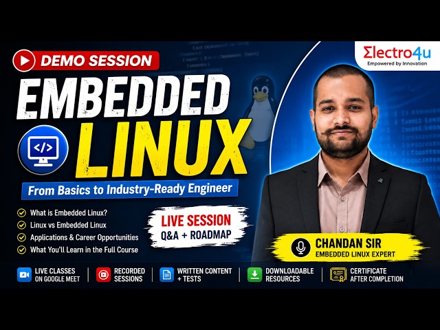 Embedded Linux Demo Session | From Linux Basics to Industry-Ready Embedded Engineer