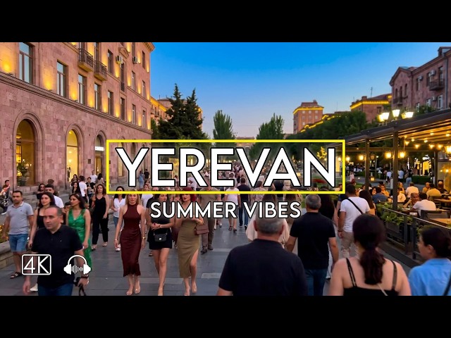 Summer in Yerevan 🇦🇲 | Relaxing Evening Walking Tour 4K HDR • July 2026
