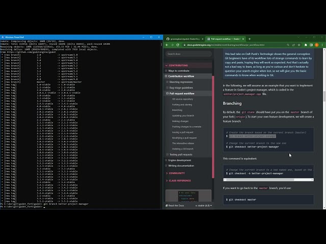 Godot 4 - Contributing, Pull request workflow, Github, VSCode import and debugging.