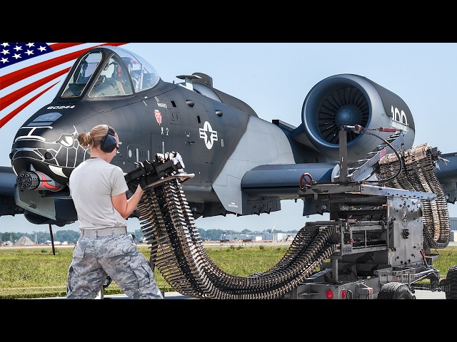 A-10 Ammo Loading – Feeding the Massive GAU-8 Avenger 30mm Cannon from the Ground Crews