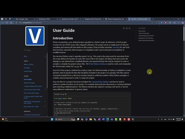 3.5 Interfacing: VUnit and Riviera-PRO