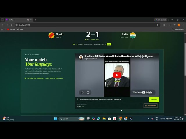 Building a Real-Time Multilingual Live FIFA Commentary System | Google PromptWars Challenge 04