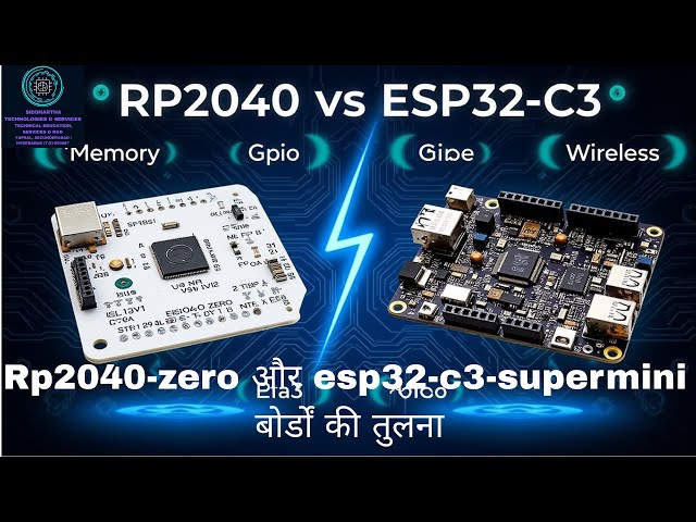 Rp2040-zero और esp32-c3-supermini बोर्डों की तुलना और व्यावहारिक.