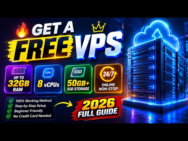 🔥 Get a FREE VPS with Up to 32GB RAM & 8 vCPUs (2026 Full Guide)