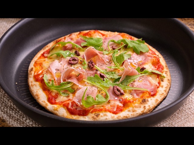 Pizza sin Horno en Sartén - Súper Fácil y Crujiente