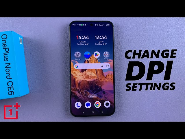 OnePlus Nord CE 6 5G: How To Change Display Size (DPI)