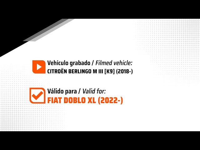 FIAT Doblò XL 2022- Towbar and electronic kit assembly (1851)