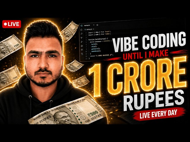Day 43 - Vibe Coding an Full Stack App Until I Make 1,00,00,000 Rupees