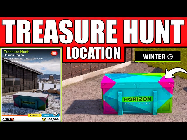 FH6 Treasure Hunt Hokubu Region Complete Guide & Chest Location (Winter Season)