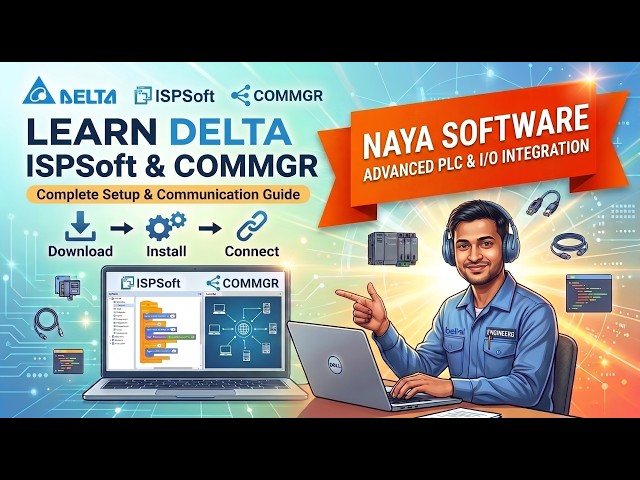 Delta ISPSoft & COMMGR Download, Install & PLC Communication | Complete Setup Guide
