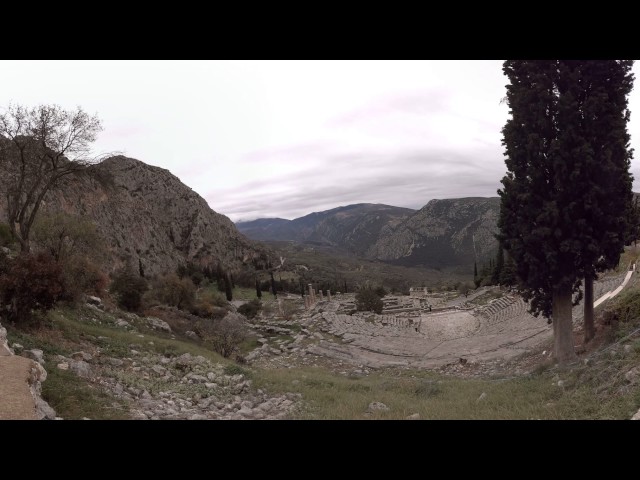 360 video: Delphi Archaeological Site, Delphi, Greece