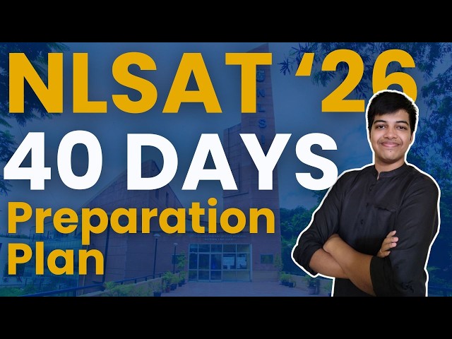 CRACK NLSAT 2026: The Ultimate 40-Day Master Study Plan & Strategy 🚀🔥 | LawFren