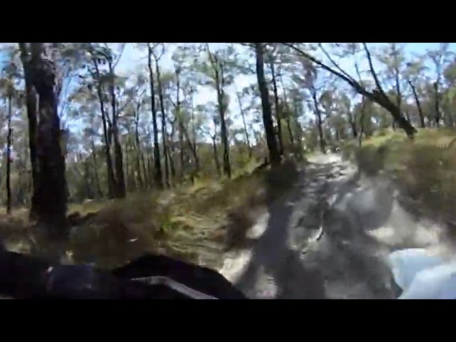 360 Video - Too difficult to jump over this hurdle - Latrobe Trail Bike Visitor Area