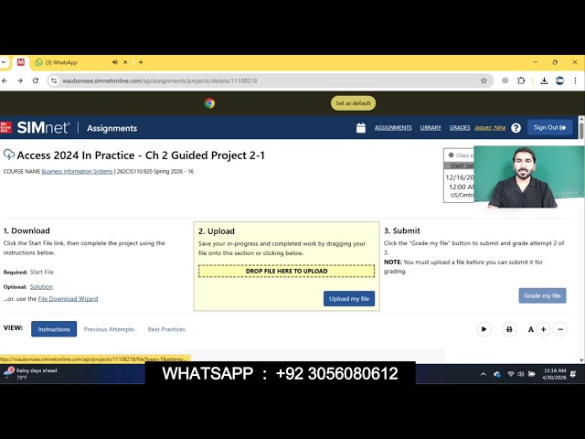 Access 2021 In Practice - Ch 2 Guided Project 2-1 | Access 2021 Ch 2 Guided Proj 2-1
